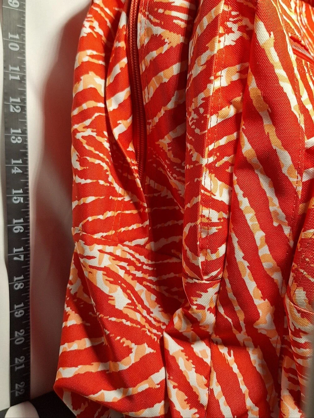 Jansport Backpack, Zebra Stripes, Red & White